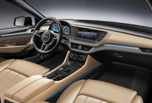 Интерьер нового флагманского кроссовера показала компания Zotye