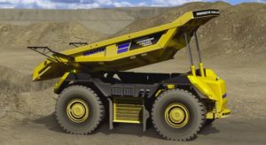 Komatsu представила беспилотный самосвал без водительской кабины (Видео)