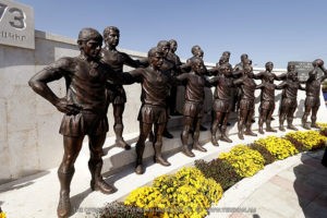 Скульптурная группа, посвященная чемпионам СССР "Арарату-73", открылась в Ереване