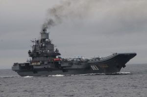 Российскую авианосную группу запечатлели во время прохода через Ла-Манш (Фото)