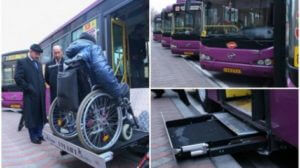 На маршрут выйдут 5 автобусов, приспособленных для лиц с инвалидностью