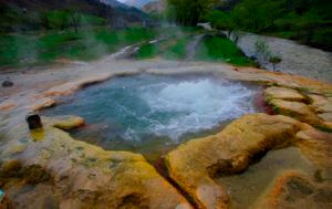 Мужчина решил искупаться в горячем источнике и растворился в кислоте