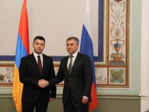 Шармазанов Володину: Ничто не может заставить народ Карабаха отказаться от стремления жить в независимой и свободной отчизне