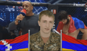 Борец Давид Хачатрян посвятил свою победу в Ростове герою апрельской войны Роберту Абаджяну (Видео)