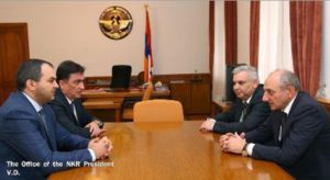 Президент НКР принял генерального прокурора и военного прокурора Армении