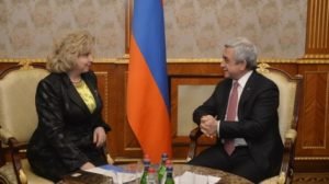 Президент Саргсян принял комиссара по правам человека России