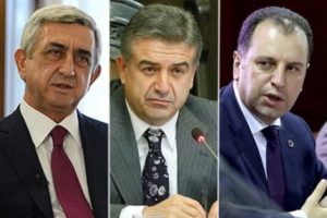 «Жаманак»: Известна первая тройка пропорционального списка кандидатов в депутаты от правящей партии Армении