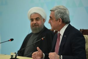 Президенты Серж Саргсян и Хасан Рохани присутствовали на бизнес-форуме Армения-Иран
