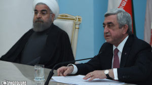 Саргсян и Роухани обсудили реализацию ядерного соглашения и вопросы стимулирования бизнес-связей Армении и Ирана