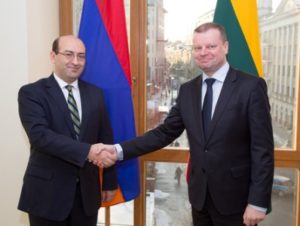 Товарооборот между Арменией и Литвой заметно увеличился