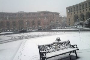 На большей части территории Армении ожидается снег