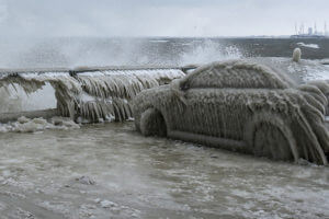 Черное море замерзло