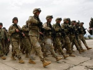 Военные Армении, Грузии и Литвы участвуют в учениях в Гудаури