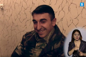 Общественное телевидение Армении показало видео с пленным азербайджанским диверсантом