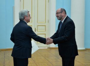 Президент Армении принял верительные грамоты посла Израиля