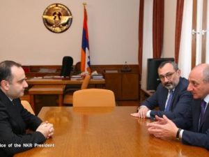 Президент Арцаха принял новоназначенного посла Армении в России