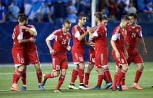 Сборная Армении обыграла Казахстан со счетом 2:0