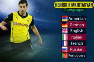 Мхитарян лидирует в списке футболистов-полиглотов