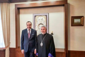 Новый посол Армении в России посетил Российскую епархию ААЦ