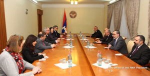 Бако Саакян в Степанакерте принял парламентариев из Бельгии