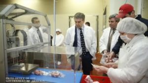 Карен Карапетян посетил завод по переработке мясопродуктов «Натфуд»