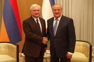 Эдвард Налбандян провел встречу с узбекским коллегой