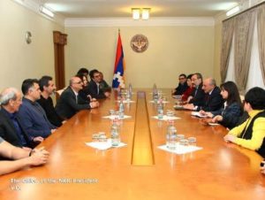 Президент Арцаха принял Сержа Танкяна и Атома Эгояна