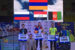 Армянский тхэквондист Арсен Григорян завоевал "золото" турнира Fujairan Open 2017