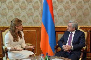 Президент Армении принял принцессу Иордании