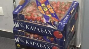 В Армении пресечен незаконный ввоз турецких помидоров с маркировкой «КАРАБАХ»