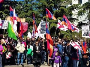 Протестная акция у посольства Турции в Тбилиси