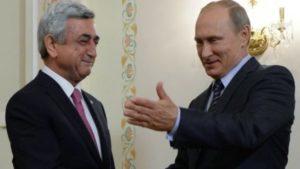 Владимир Путин поздравил президента Армении