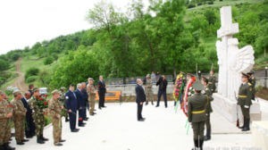 Президент Арцаха принял участие в открытии памятника, увековечивающего память погибших воинов-освободителей