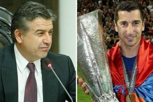 Карен Карапетян поздравил Генриха Мхитаряна
