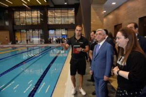 Президент Саргсян присутствовал на  церемонии открытия спортивного клуба «Reebok»