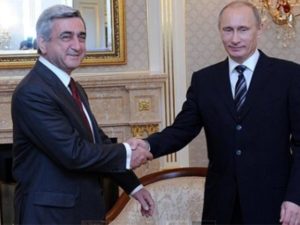 Путин поздравил Саргсяна с днём рождения