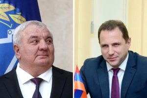 Юрий Хачатуров и Давид Тоноян обсудили вопросы взаимодействия государств-членов ОДКБ в области ЧС