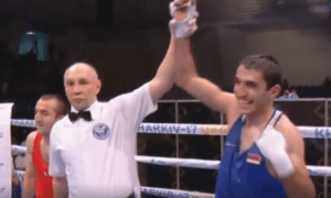 Армянский боксер победил турка и вышел в 1/8 финала