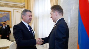 Карен Карапетян и Алексей Миллер обсудили перспективы двустороннего сотрудничества