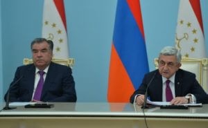 Отношения Армении и Таджикистана выходят на новый уровень - Саргсян