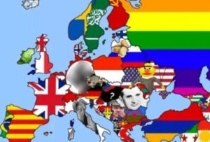 Турцию окрасили в цвета флага Армении а Россию в цвета флага ЛГБТ