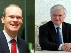 Главы МИД Армении и Ирландии обсудили вопросы двустороннего сотрудничества