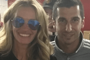 Джулия Робертс поддержала команду Генриха Мхитаряна