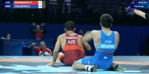 Армянский борец разгромил азербайджанца на ЧМ в Париже – 7:1