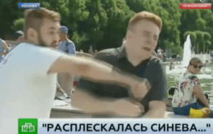 Корреспондент НТВ почувствовал мощь ВДВ в прямом эфире (Видео)