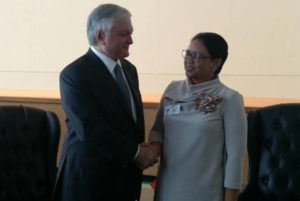 Главы МИД Армении и Индонезии обсудили ряд вопросов