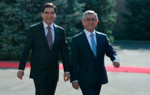 Президент Саргсян отправляется с рабочим визитом в Туркменистан