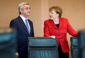 Президент Армении поздравил Ангелу Меркель с блестящей победой на выборах в бундестаг