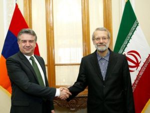 Карен Карапетян и Али Лариджани высоко оценили уровень политических отношений между Арменией и Ираном