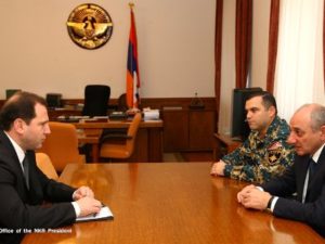 Президент Арцаха и глава МЧС Армении обсудили вопросы сотрудничества